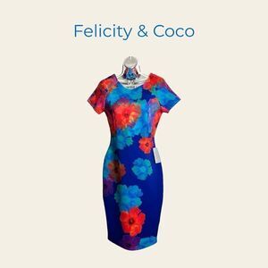 Felicity & Coco Women’s Small Lizette Floral Multicolor Pencil Dress